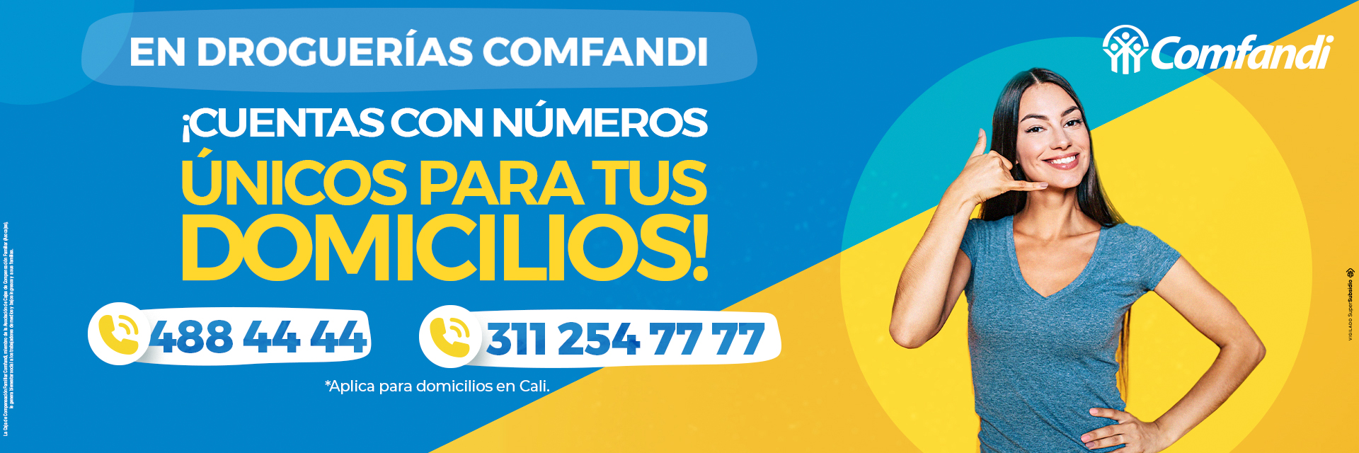 Domicilios Droguerias Comfandi